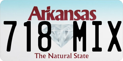 AR license plate 718MIX