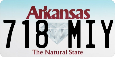 AR license plate 718MIY