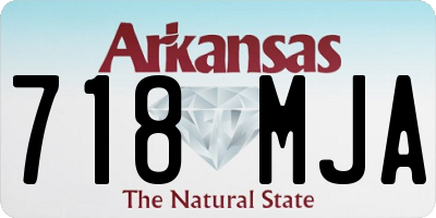 AR license plate 718MJA