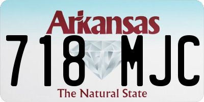 AR license plate 718MJC