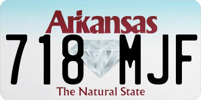 AR license plate 718MJF