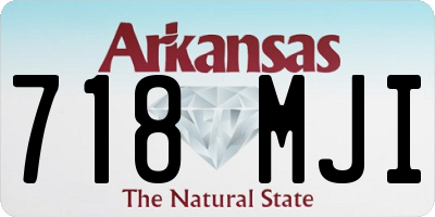 AR license plate 718MJI