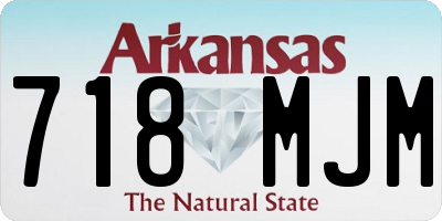 AR license plate 718MJM