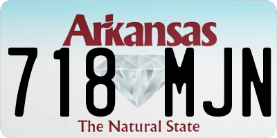 AR license plate 718MJN