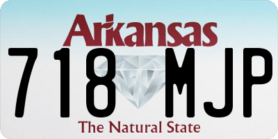 AR license plate 718MJP