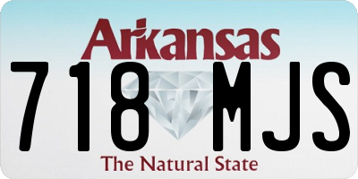 AR license plate 718MJS