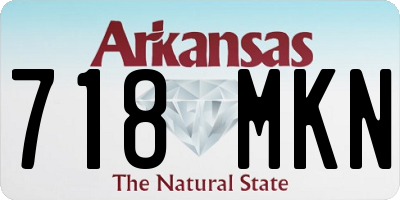 AR license plate 718MKN