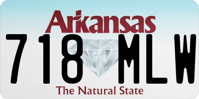 AR license plate 718MLW