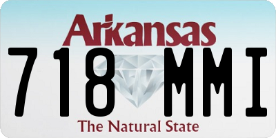 AR license plate 718MMI