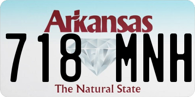 AR license plate 718MNH