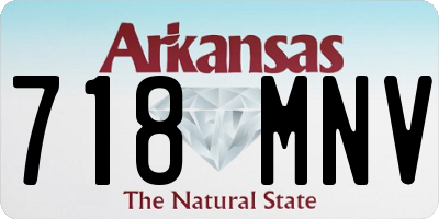 AR license plate 718MNV