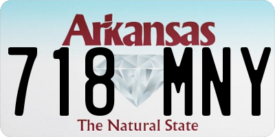 AR license plate 718MNY