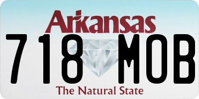 AR license plate 718MOB