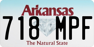 AR license plate 718MPF