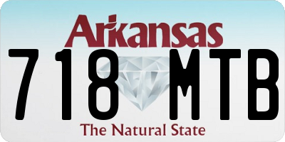 AR license plate 718MTB