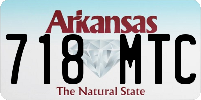 AR license plate 718MTC