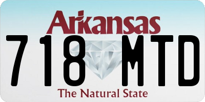 AR license plate 718MTD