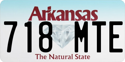 AR license plate 718MTE