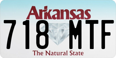 AR license plate 718MTF