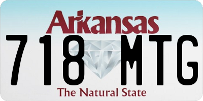AR license plate 718MTG