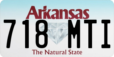 AR license plate 718MTI