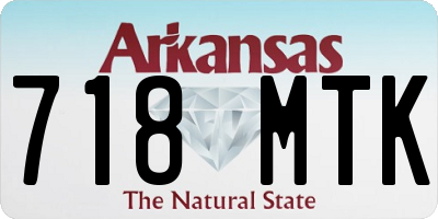AR license plate 718MTK