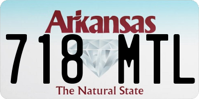 AR license plate 718MTL