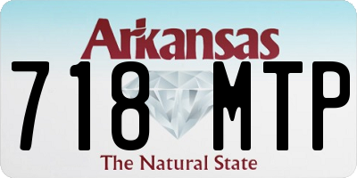 AR license plate 718MTP