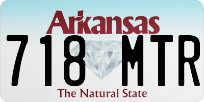 AR license plate 718MTR