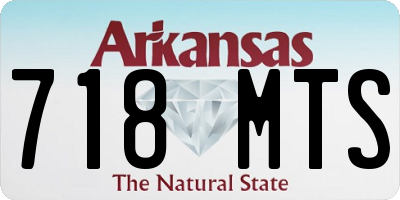 AR license plate 718MTS
