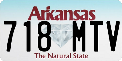 AR license plate 718MTV
