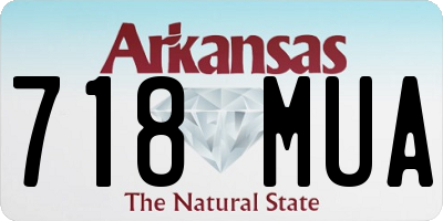 AR license plate 718MUA