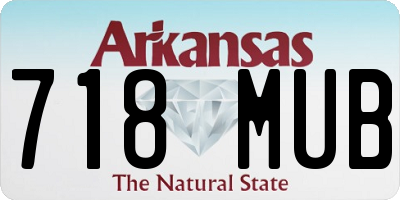 AR license plate 718MUB