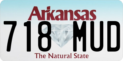 AR license plate 718MUD