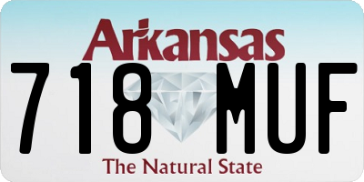 AR license plate 718MUF