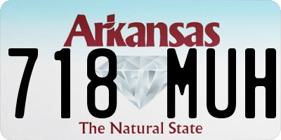 AR license plate 718MUH