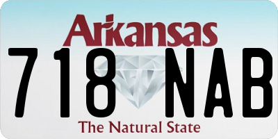 AR license plate 718NAB