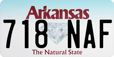 AR license plate 718NAF