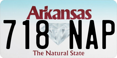AR license plate 718NAP