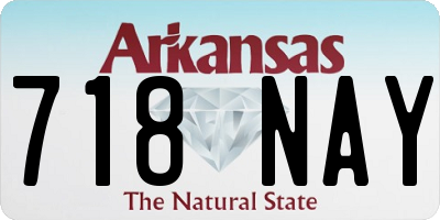 AR license plate 718NAY