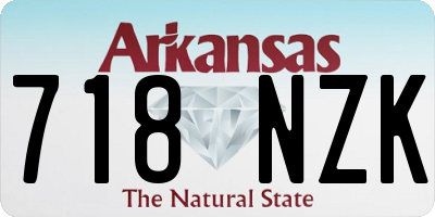 AR license plate 718NZK
