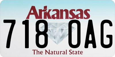 AR license plate 718OAG
