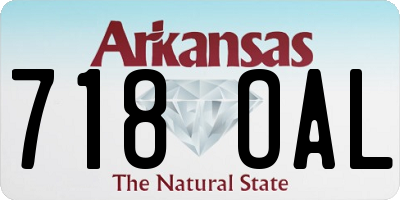 AR license plate 718OAL