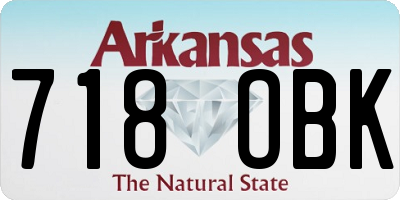 AR license plate 718OBK