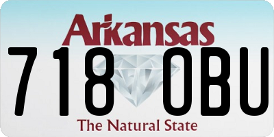 AR license plate 718OBU