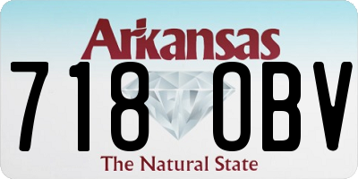 AR license plate 718OBV