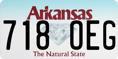 AR license plate 718OEG