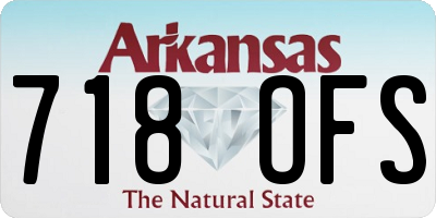 AR license plate 718OFS