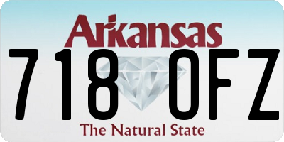 AR license plate 718OFZ
