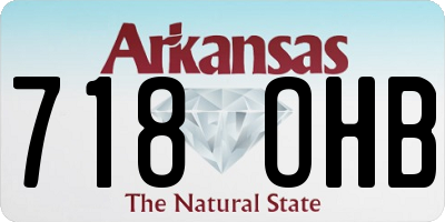 AR license plate 718OHB
